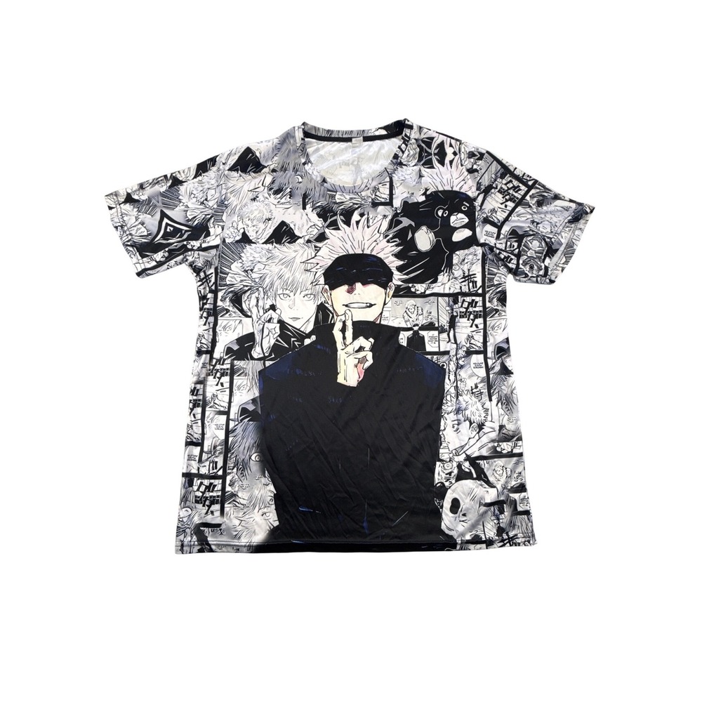 Jujutsu Kaisen Satoru Gojo Manga Panel All Over Print Anime T-Shirt Mens L